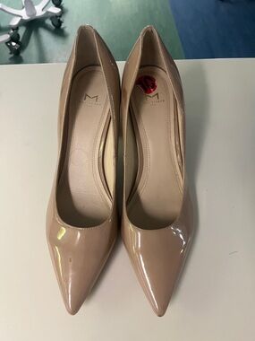 Madden Girl Nude Patent Pointed Toe Pumps